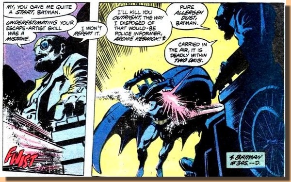 Batman's first villain - Doctor Death - The Thought Balloon
